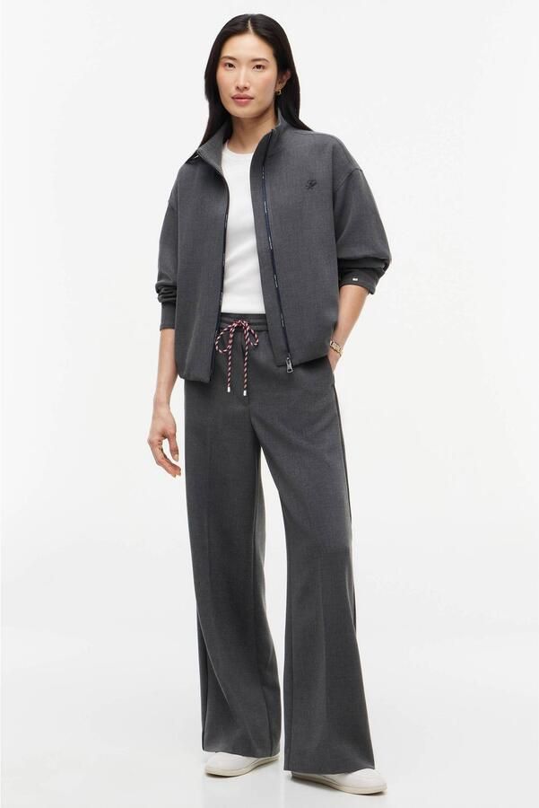 Tommy Hilfiger gemêleerd bomberjack met borduursels grijs - Foto 3