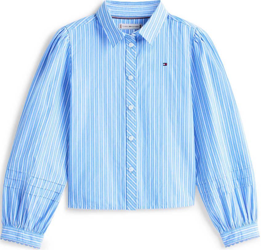 Tommy Hilfiger gestreepte blouse blauw