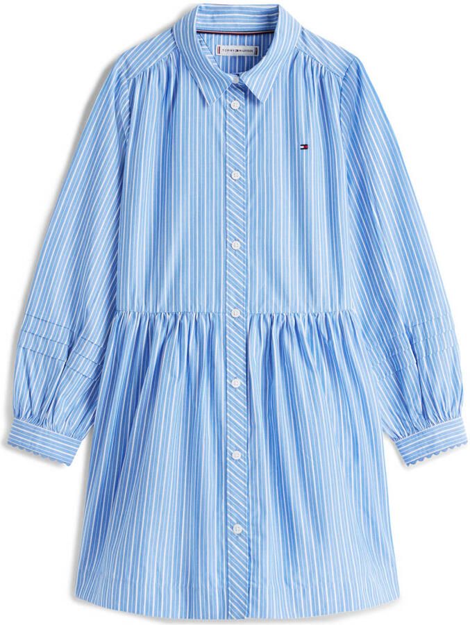 Tommy Hilfiger gestreepte blousejurk blauw