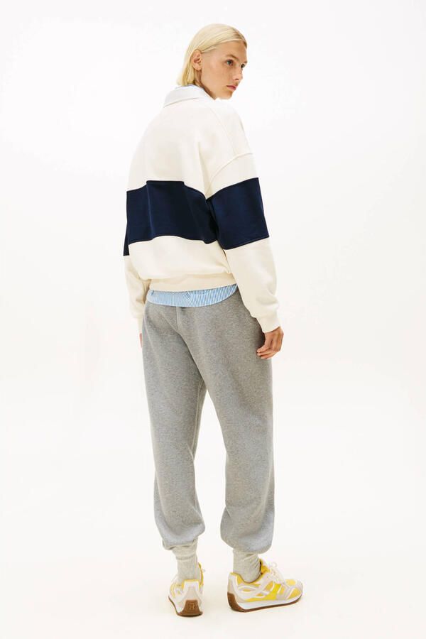TOMMY HILFIGER Dames Truien & Vesten Gold Btn Rugby Fleece Swtsrt Multi - Foto 7