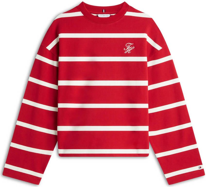 Tommy Hilfiger Relaxed fit sweatshirt van katoenmix