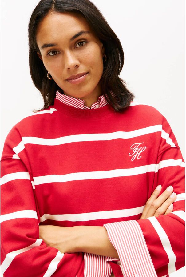 Tommy Hilfiger Relaxed fit sweatshirt van katoenmix - Foto 2