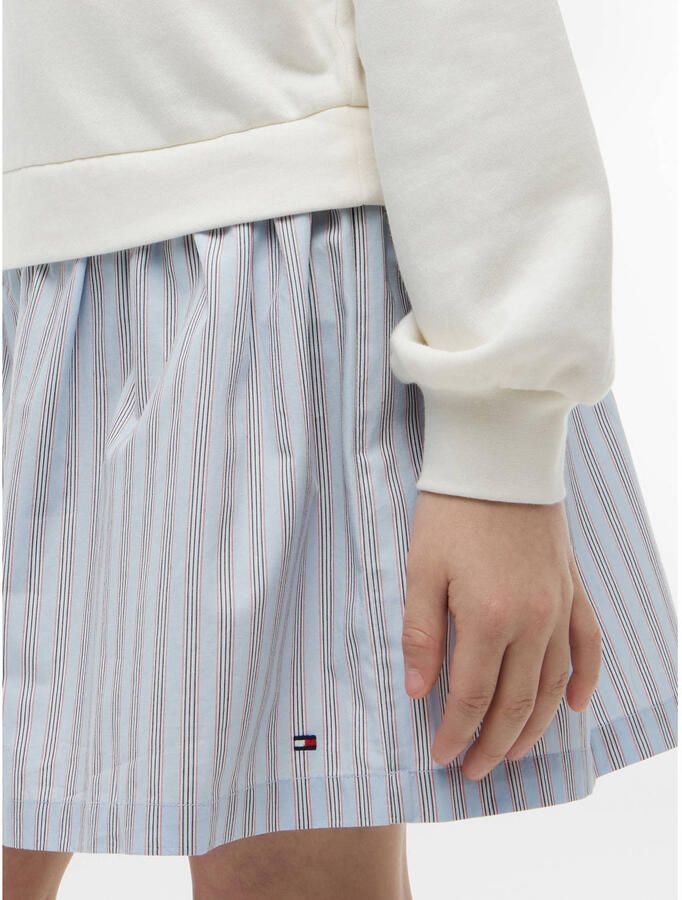 Tommy Hilfiger gestreepte korte jurk lichtblauw - Foto 2