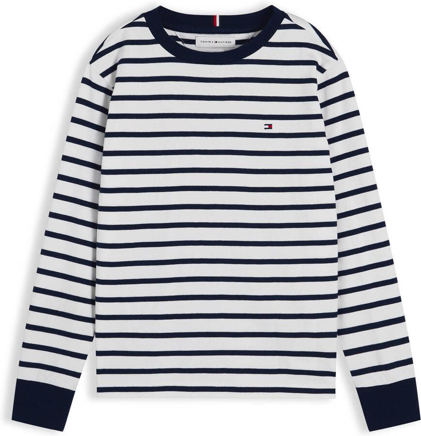 Tommy Hilfiger gestreepte longsleeve donkerblauw
