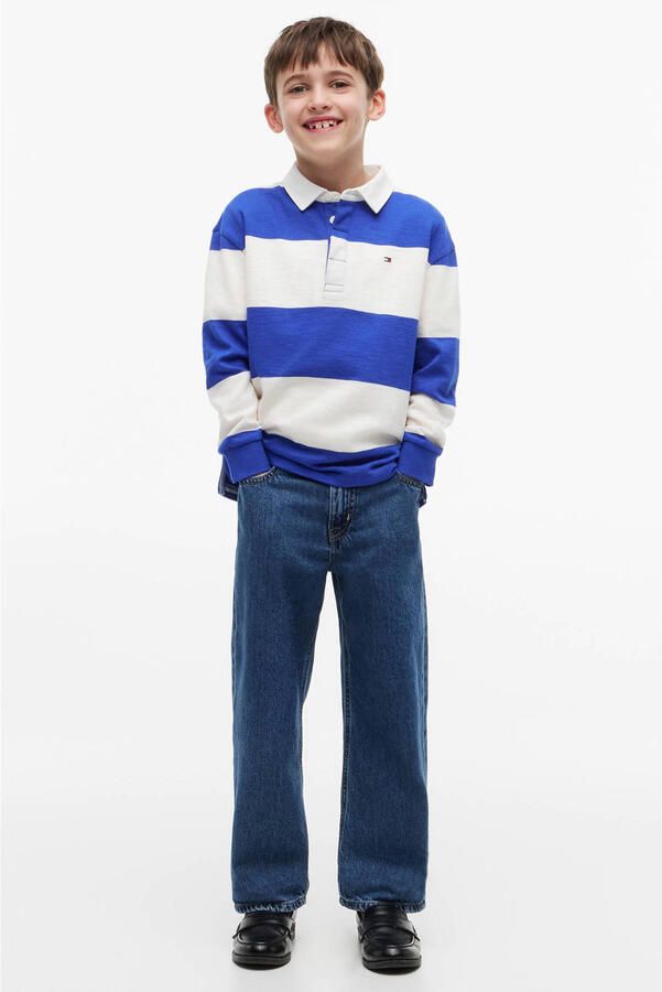 Tommy Hilfiger gestreepte polo blauw - Foto 2