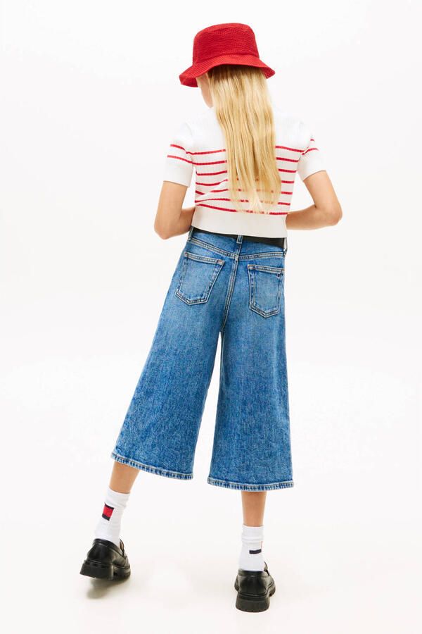 Tommy Hilfiger gestreepte polo gebreid rood - Foto 2