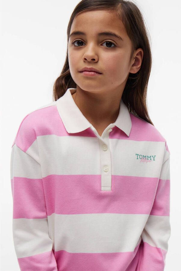 Tommy Hilfiger gestreepte polo roze - Foto 2