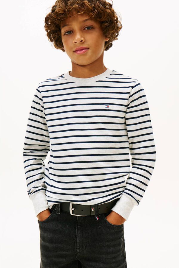 Tommy Hilfiger gestreepte T-shirt lichtgrijs - Foto 2