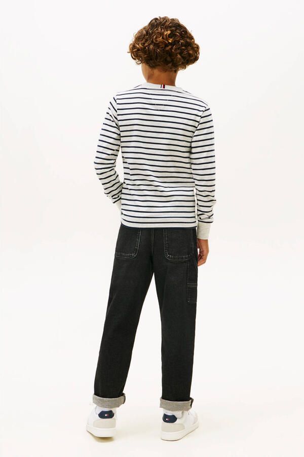 Tommy Hilfiger gestreepte T-shirt lichtgrijs - Foto 3