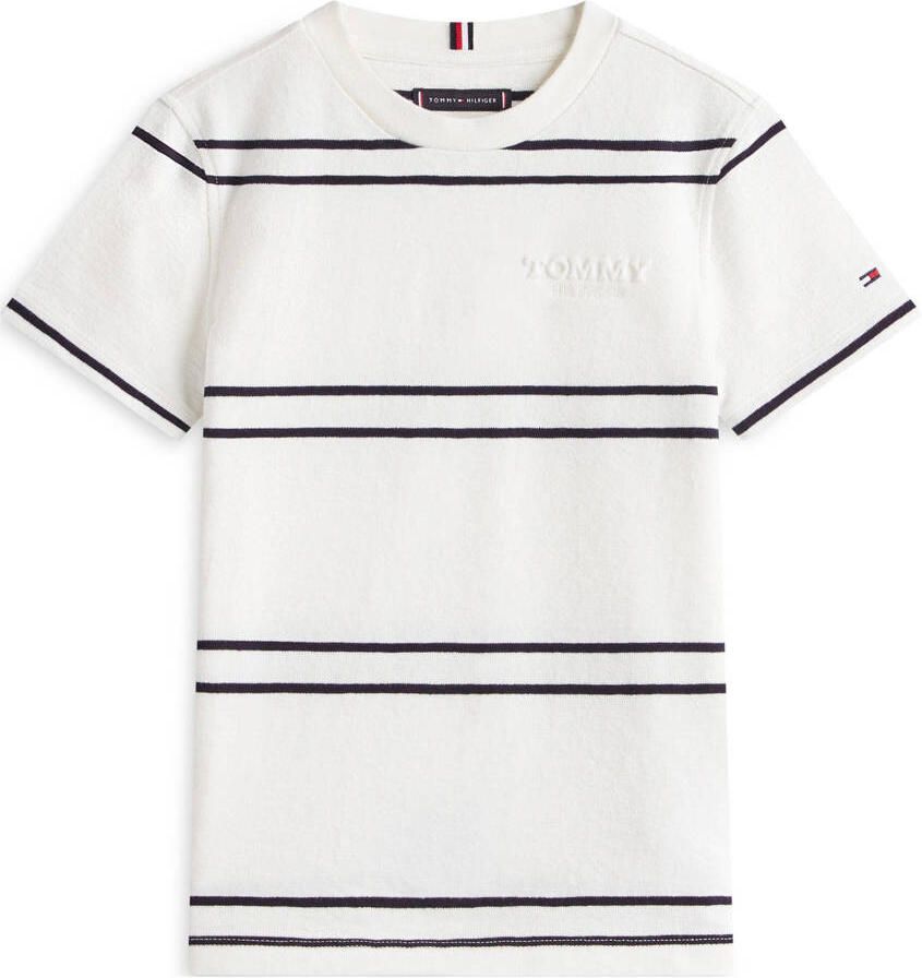 Tommy Hilfiger gestreepte T-shirt wit