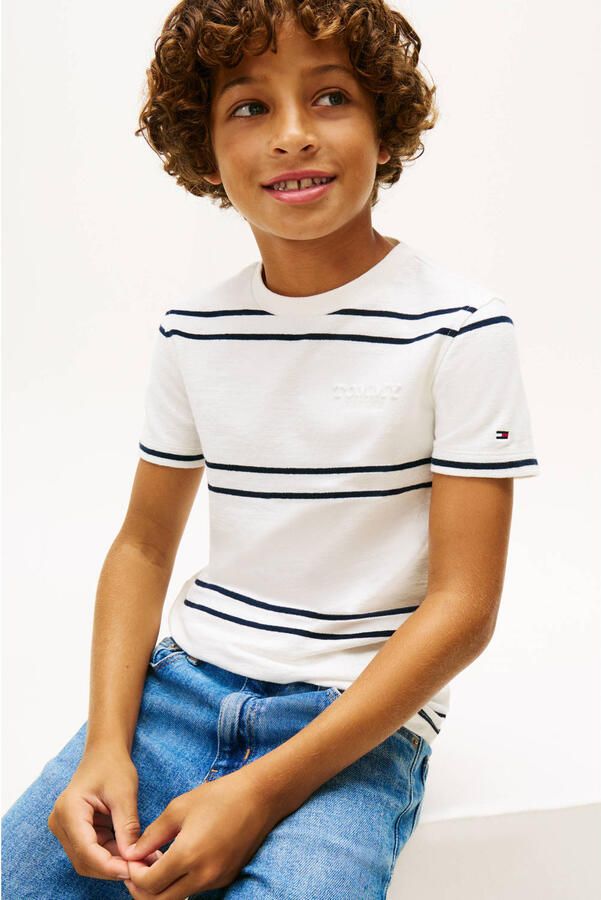 Tommy Hilfiger gestreepte T-shirt wit - Foto 2