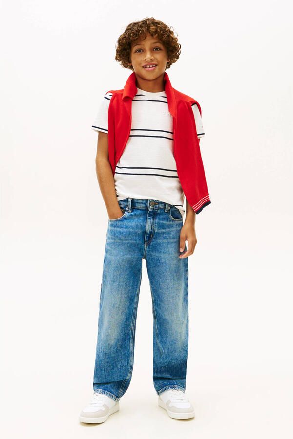 Tommy Hilfiger gestreepte T-shirt wit - Foto 3