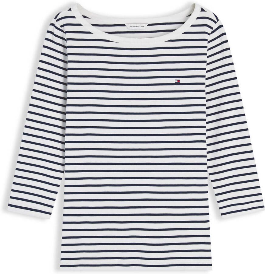 Tommy Hilfiger regular fit 3 4-shirt van puur katoen