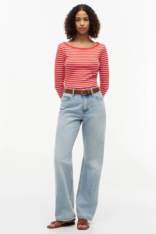 Tommy Hilfiger gestreepte top rood - Foto 2