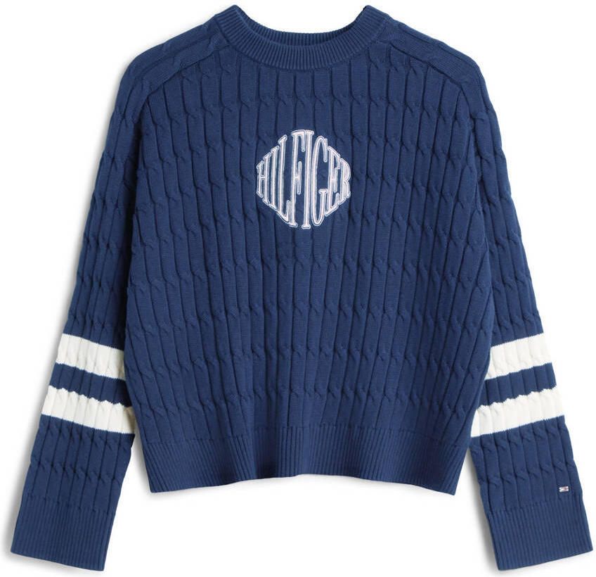 Tommy Hilfiger gestreepte trui marineblauw