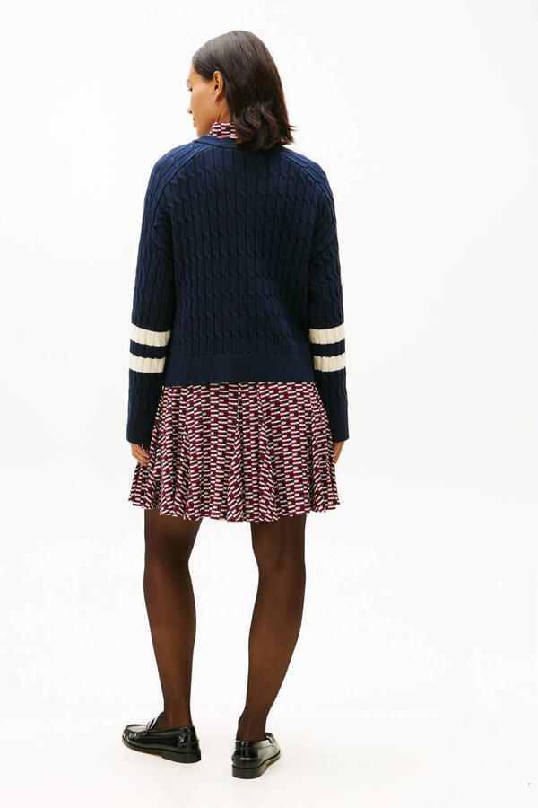 Tommy Hilfiger gestreepte trui marineblauw - Foto 3