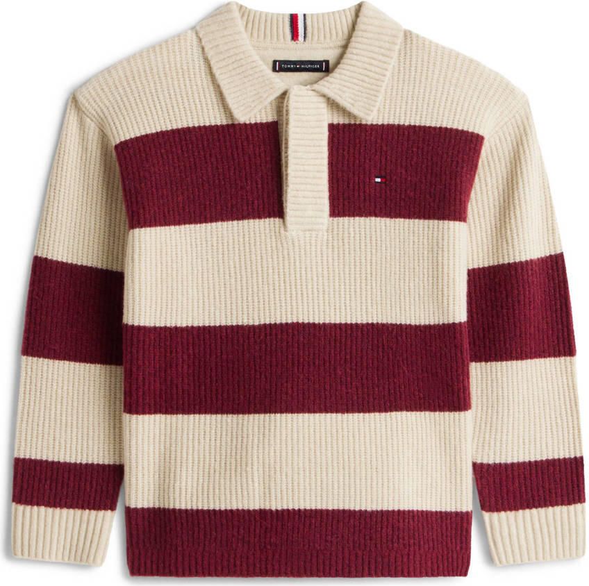 Tommy Hilfiger gestreepte trui rood