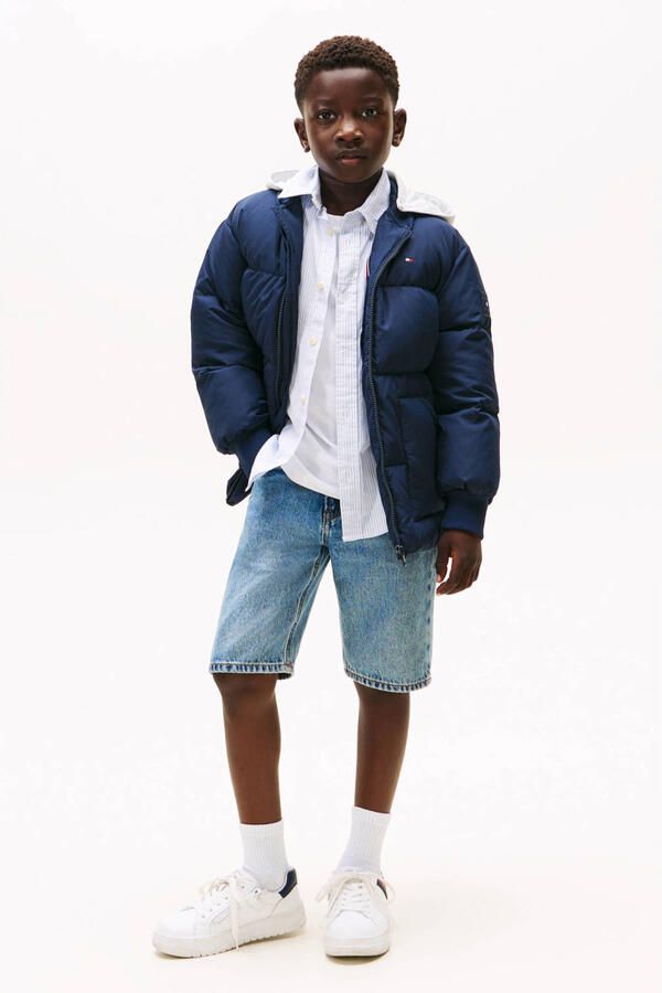 Tommy Hilfiger Teens Regular fit gewatteerd jack met vulling van dons en veren