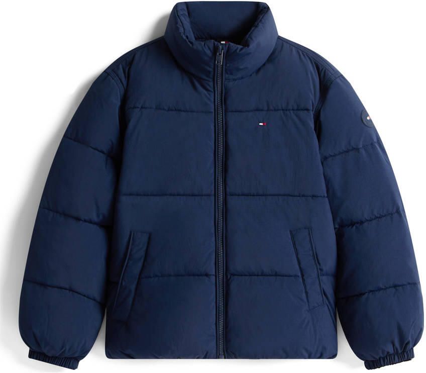 Tommy Hilfiger gewatteerde jas donkerblauw - Foto 3