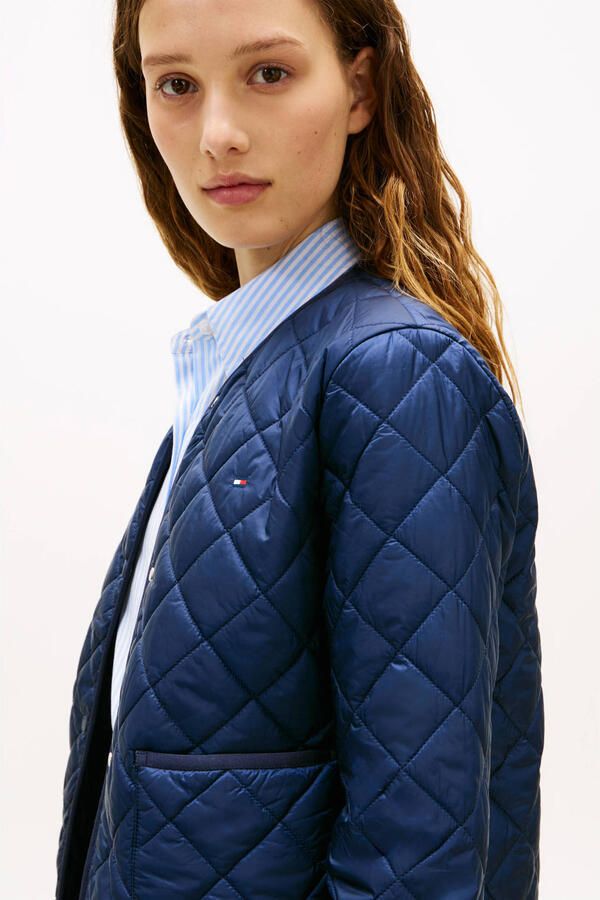 Tommy Hilfiger gewatteerde jas marineblauw - Foto 2