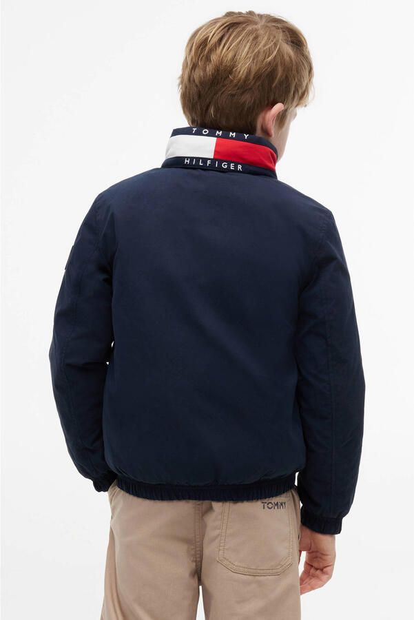 Tommy Hilfiger gewatteerde winterjas donkerblauw - Foto 3