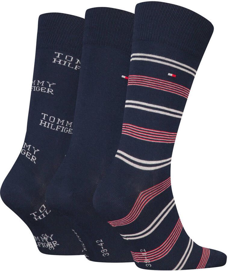 Tommy Hilfiger Sokken met opvallende patroon geschenkdoos (3 paar)