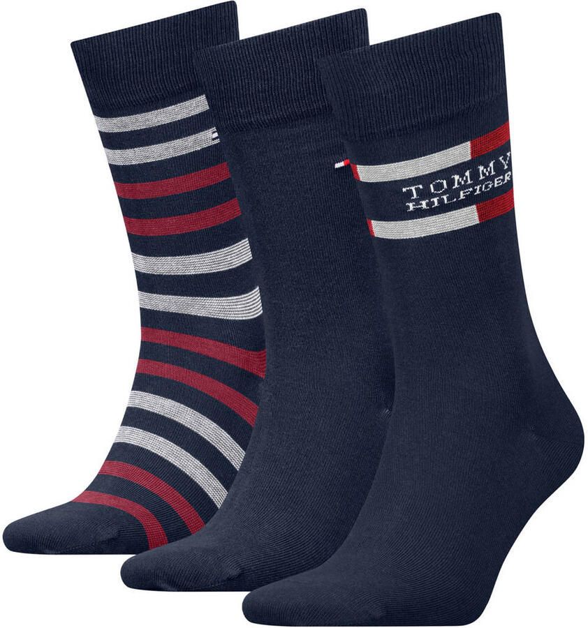 Tommy Hilfiger Sokken van katoenmix in een set van 3 paar