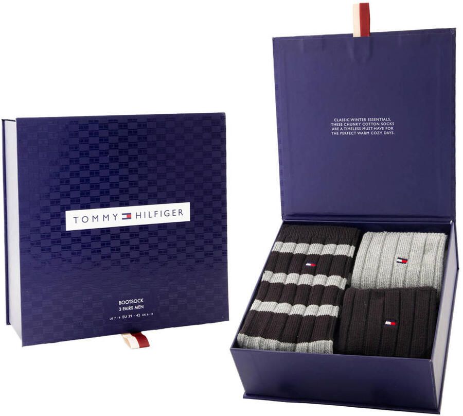 Tommy Hilfiger Sokken TH MEN SOCK 3P GIFTBOX BOOTSOCK (3 paar) - Foto 3