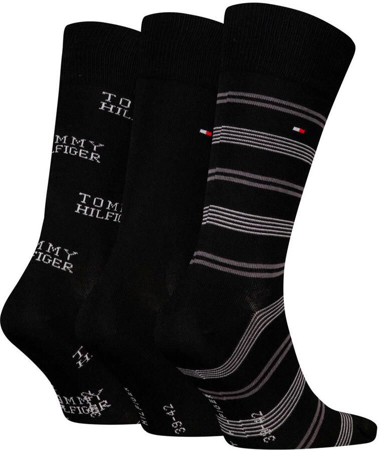 Tommy Hilfiger Sokken met opvallende patroon geschenkdoos (3 paar)
