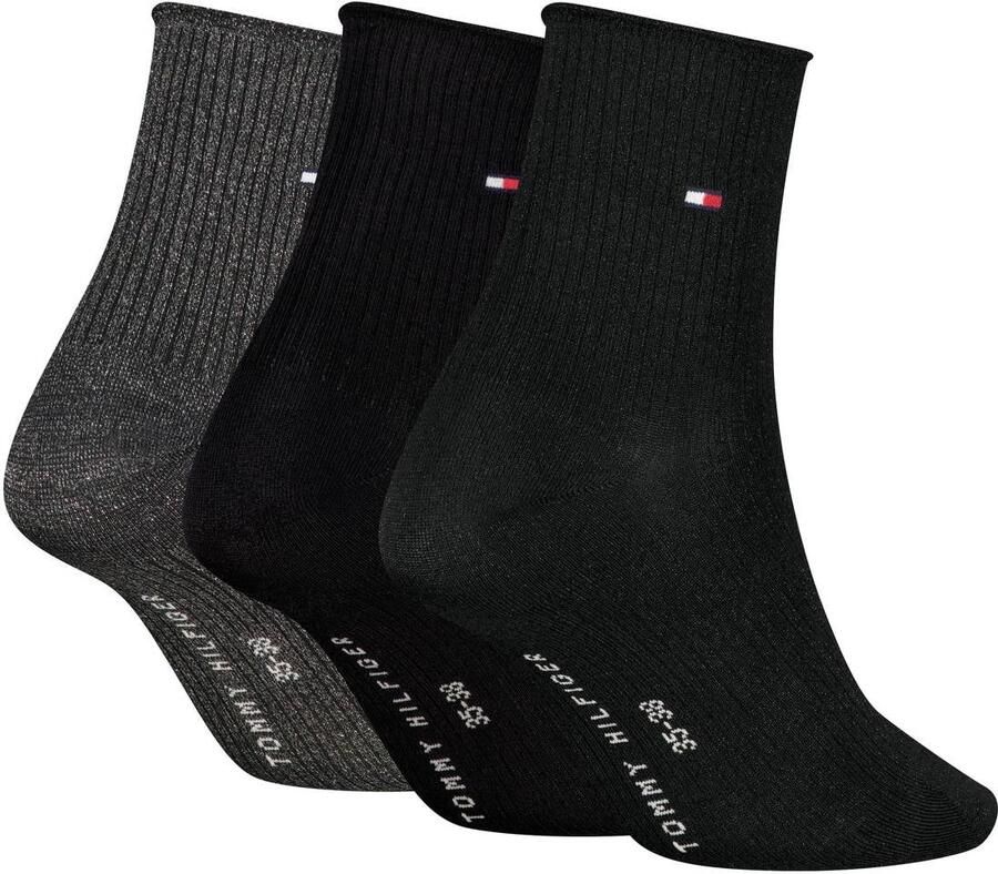 Tommy Hilfiger giftbox sokken set van 3 zwart - Foto 3