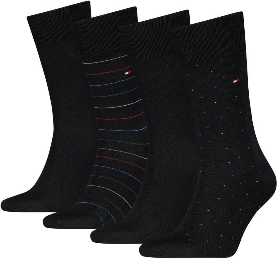 Tommy Hilfiger giftbox sokken zwart (set van 4) - Foto 3