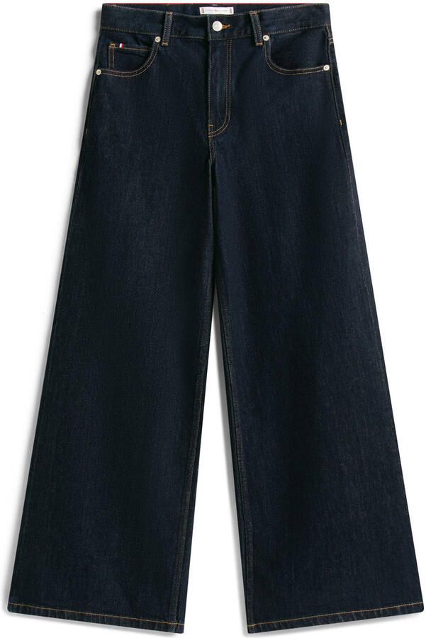 Tommy Hilfiger high waist wide leg jeans dark blue denim - Foto 3