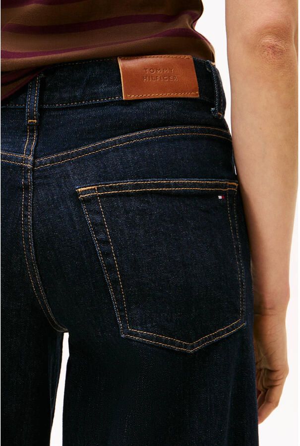 Tommy Hilfiger high waist wide leg jeans dark blue denim - Foto 1