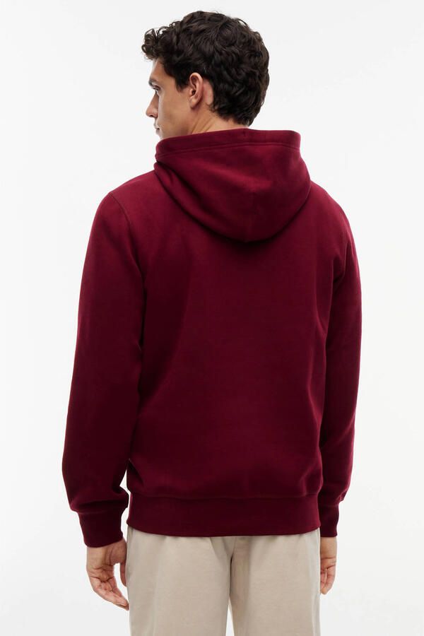 TOMMY HILFIGER Heren Truien & Vesten Ess Seasonal Fleece Hoody Bordeaux - Foto 5