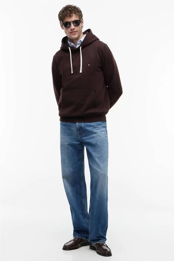 TOMMY HILFIGER Heren Truien & Vesten Ess Seasonal Fleece Hoody Bruin - Foto 4