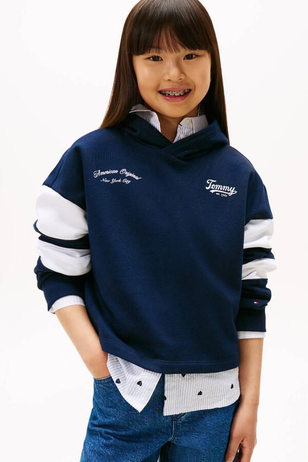 Tommy Hilfiger Teens Regular fit hoodie van katoenmix - Foto 2