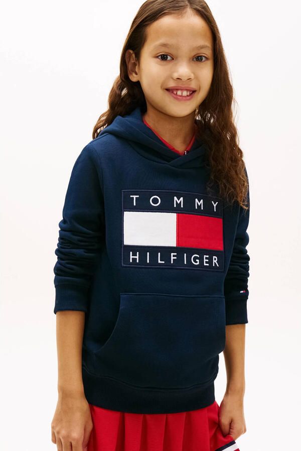 Tommy Hilfiger Teens Regular fit hoodie van puur katoen - Foto 3