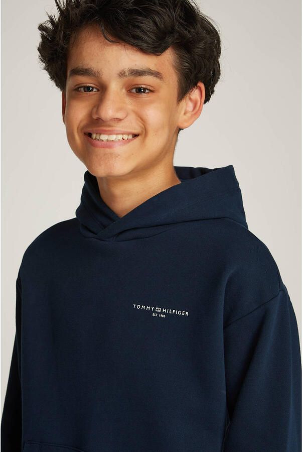 Tommy Hilfiger Kids Regular fit hoodie van katoenmix