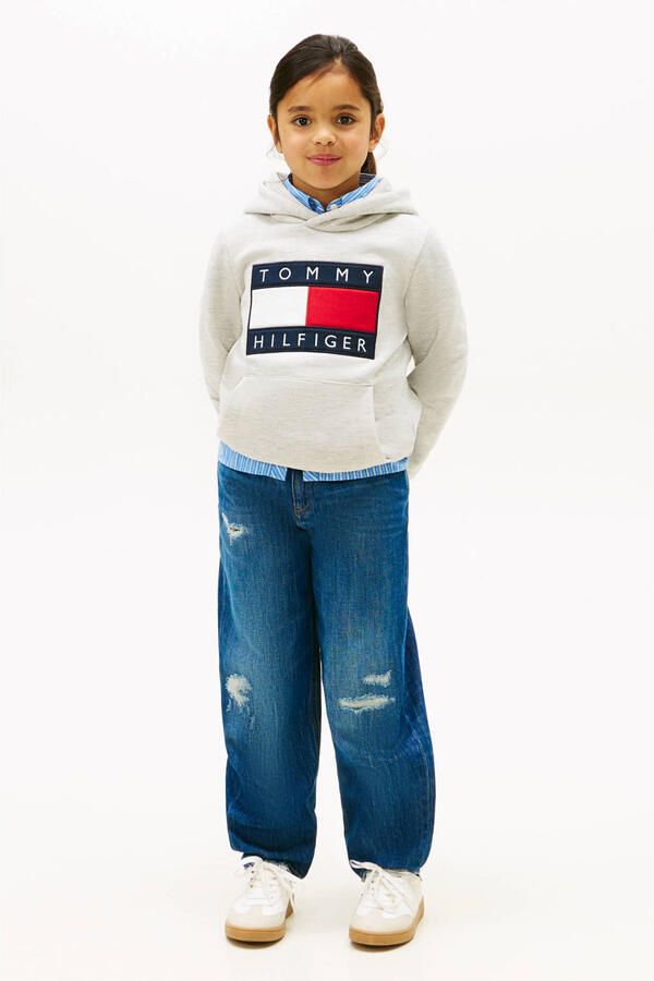Tommy Hilfiger hoodie lichtgrijs - Foto 2