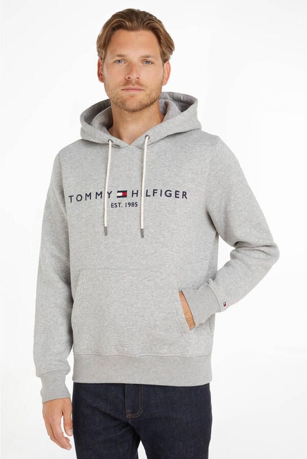 Tommy Hilfiger Grijze Trui Effen Katoenmix NorHeren Pasvorm Gray Heren - Foto 6