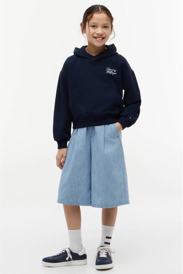 Tommy Hilfiger hoodie met tekstprint donkerblauw - Foto 3