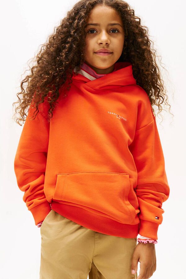 TOMMY HILFIGER Truien & Vesten Mini Corp Hoodie Oranje - Foto 5