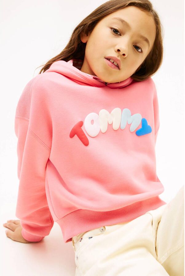 Tommy Hilfiger Teens regular fit hoodie van katoenmix - Foto 2