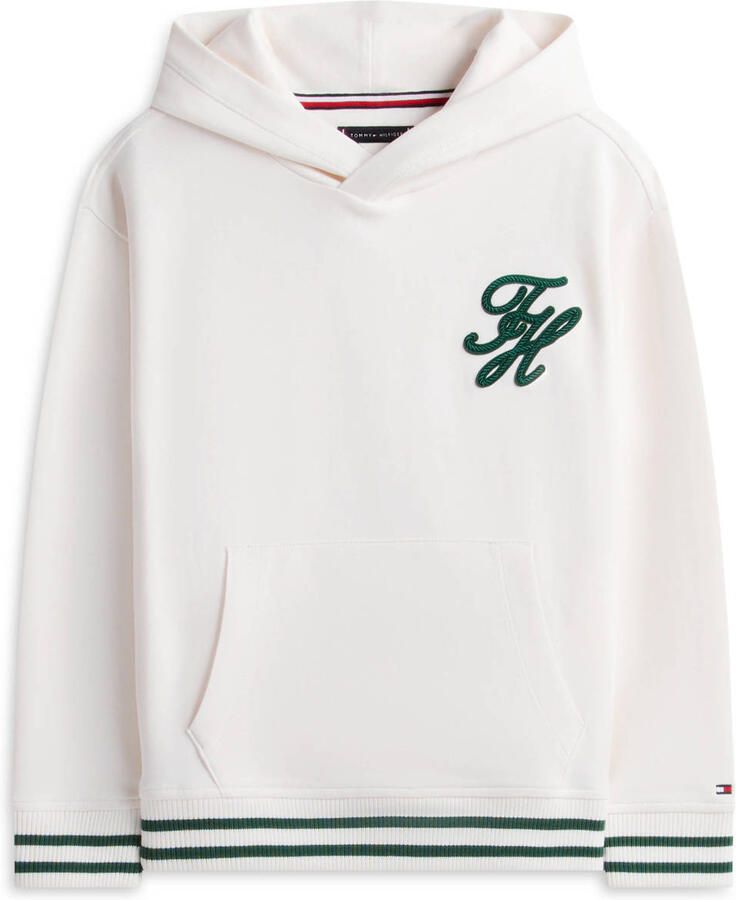 TOMMY HILFIGER Jongens Truien & Vesten Th Script Graphic Hoodie Ecru - Foto 3