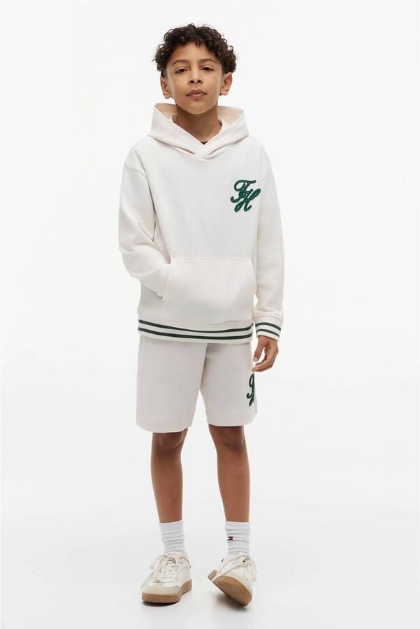 TOMMY HILFIGER Jongens Truien & Vesten Th Script Graphic Hoodie Ecru - Foto 5