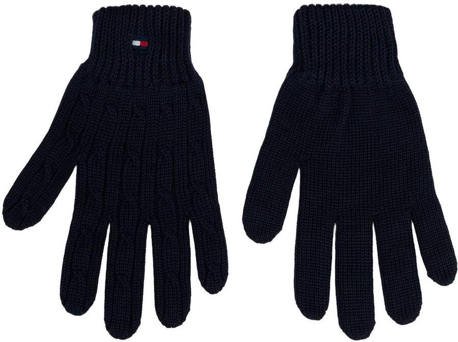 Tommy Hilfiger katoenen handschoenen donkerblauw