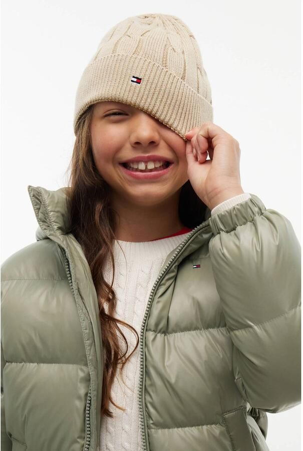 Tommy Hilfiger katoenen muts beige - Foto 2