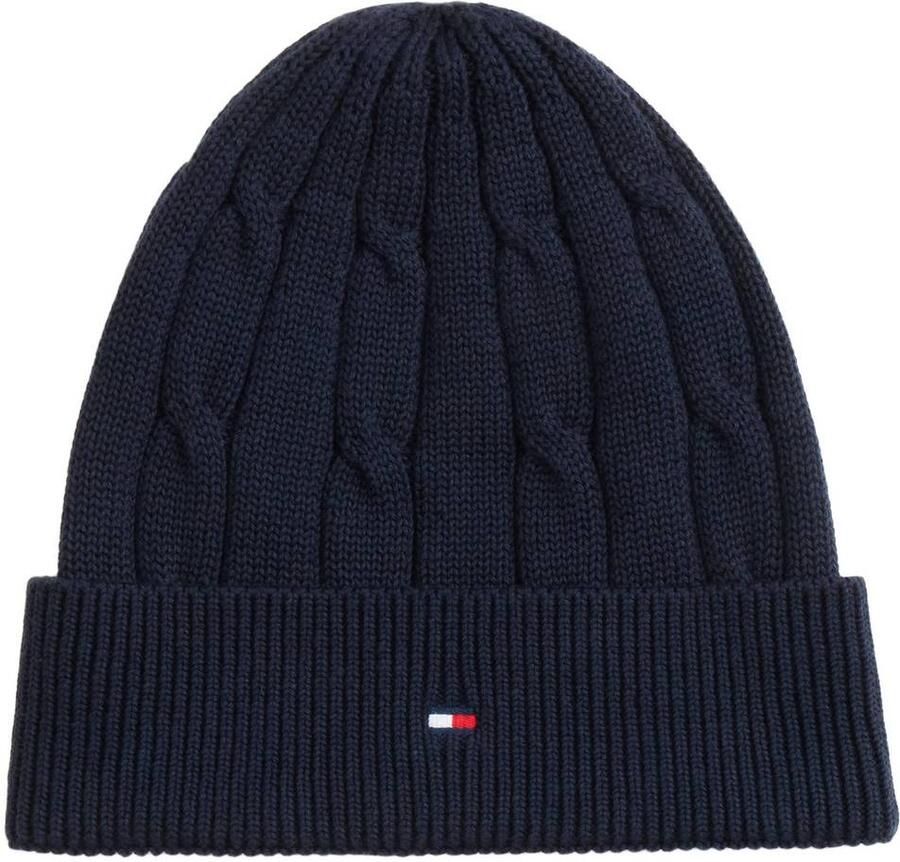 Tommy Hilfiger katoenen muts donkerblauw