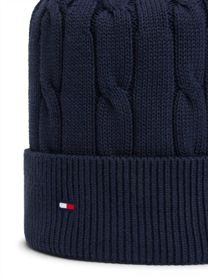 Tommy Hilfiger katoenen muts donkerblauw - Foto 2