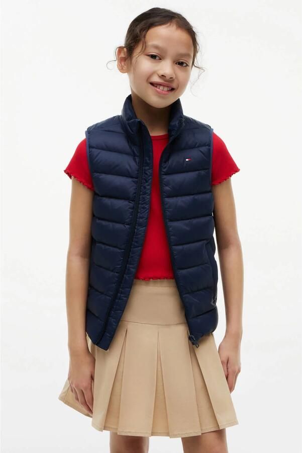 Tommy Hilfiger kids bodywarmer donkerblauw - Foto 3